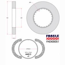 SOLID BRAKE DISC WITH FITTING KIT
