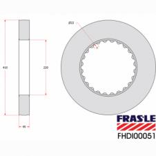 SOLID BRAKE DISC WITH FITTING KIT
