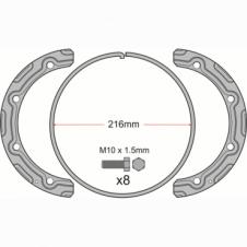 VENTED BRAKE DISC WITH FITTING KIT