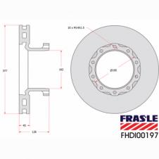 FRONT VENTED BRAKE DISC