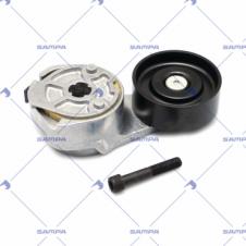 AUXILIARY BELT TENSIONER WITH METAL PULLEY