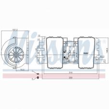 INTERNAL TWIN FAN BLOWER MOTOR