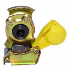 YELLOW PALM COUPLING WITH SELF SEALING VALVE M22x1.5