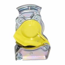 YELLOW PALM COUPLING WITH SELF SEALING VALVE M16x1.5