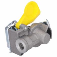 YELLOW PALM COUPLING WITH SELF SEALING VALVE M16x1.5