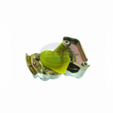 YELLOW PALM COUPLING WITH SELF SEALING VALVE M16x1.5
