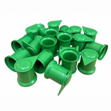 32MM GREEN LONG REACH WHEEL NUT INDICATOR COVERS (PKT 20)
