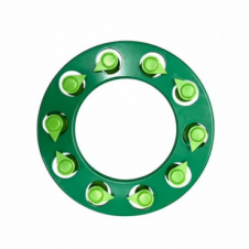 GREEN COATED WHEEL COVER & WHEEL NUT INDICATORS
