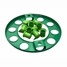 GREEN COATED WHEEL COVER & WHEEL NUT INDICATORS