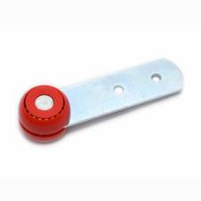 RED CURTAINSIDER ROLLER 35X29MM