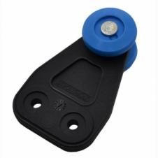 BLUE PLASTIC CURTAINSIDER ROLLER 35.5X33MM