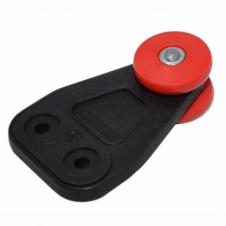RED PLASTIC CURTAINSIDER ROLLER 36X30MM