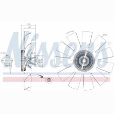 VISCOUS FAN CLUTCH HUB WITH BLADES