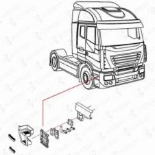 LOWER STEP SURROUND SUPPORT MOUNTING DRIVER SIDE RH