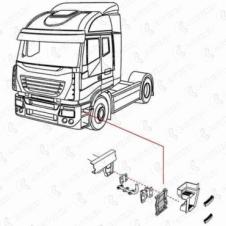 LOWER STEP SURROUND SUPPORT MOUNTING PASSENGER SIDE LH