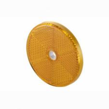 AMBER ROUND BOLT ON REFLEX REFLECTOR