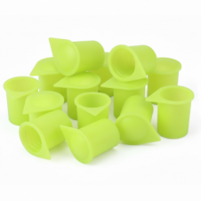 17MM FLUORESCENT YELLOW LONG REACH WHEEL NUT INDICATOR COVERS (PKT 20)