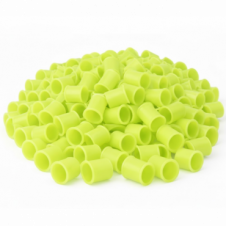 17MM FLUORESCENT YELLOW LONG REACH WHEEL NUT INDICATOR COVERS (PKT 100)
