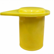 19MM YELLOW LONG REACH WHEEL NUT INDICATOR COVERS (PKT 20)
