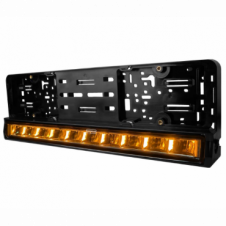 NUMBER PLATE HOLDER WITH LED LIGHTBAR
