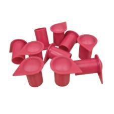 19MM RED LONG REACH WHEEL NUT INDICATOR COVERS (PKT 10)