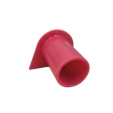 19MM RED LONG REACH WHEEL NUT INDICATOR COVERS (PKT 10)