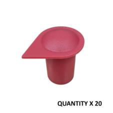 19MM RED LONG REACH WHEEL NUT INDICATOR COVERS (PKT 20)