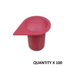 19MM RED LONG REACH WHEEL NUT INDICATOR COVERS (PKT 100)
