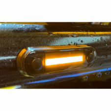 LED AMBER SMOKED MARKER LAMP 0.5M CABLE