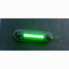LED GREEN SMOKED MARKER LAMP 0.5M CABLE