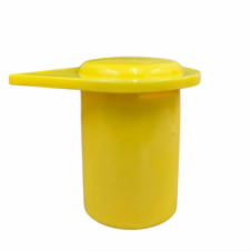 21MM YELLOW LONG REACH WHEEL NUT INDICATOR COVERS (PKT 10)