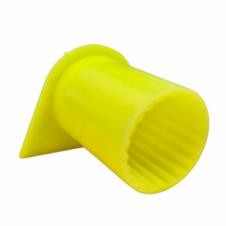 22MM FLUORESCENT YELLOW LONG REACH WHEEL NUT INDICATOR COVERS (PKT 10)