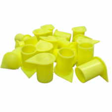 22MM FLUORESCENT YELLOW LONG REACH WHEEL NUT INDICATOR COVERS (PKT 20)