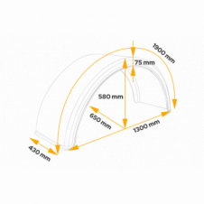 'DOMAR SINGLE ARCH MUDGUARD
