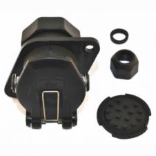 15 PIN PLASTIC SOCKET WITH SCREW TERMINALS 24V