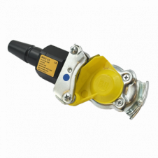 YELLOW 'MALE PALM COUPLING ADAPTOR
