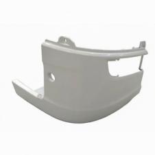 PAINTED WHITE FRONT BUMPER CORNER DRIVER SIDE RH