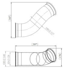 EXHAUST DOWN PIPE