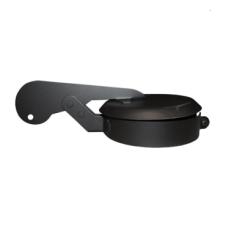 BLACK COATED EXHAUST RAIN CAP 5"