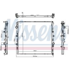 COOLANT RADIATOR WITHOUT FRAME