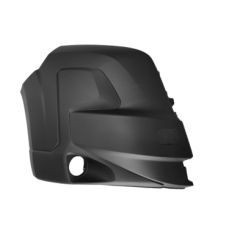 BLACK FRONT BUMPER CORNER WITH FOG LAMP HOLE DRIVER SIDE RH