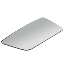 HEATED MAIN MIRROR GLASS PASSENGER SIDE LH