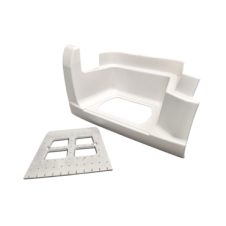 LOWER SINGLE STEP SURROUND & TREAD PLATE PASSENGER SIDE LH