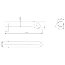 EXHAUST VERTICAL TAIL PIPE END SECTION