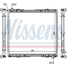 COOLANT RADIATOR WITH FRAME