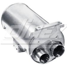 EXHAUST SILENCER WITH CATALYTIC CONVERTER