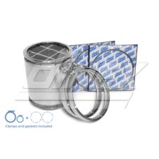 REMANUFACTURED DIESEL PARTICULATE FILTER WITH CLAMPS & GASKETS