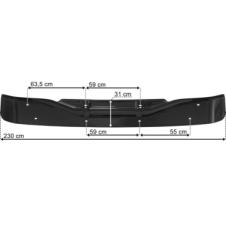 SUNVISOR WITH CENTRE & TRIMS PANELS