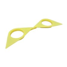 YELLOW DOUBLE POINT TWIN WHEEL NUT INDICATOR 33MM