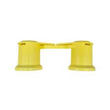 YELLOW SINGLE POINT TWIN WHEEL NUT COVER INDICATOR 33MM